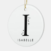 Décoration En Céramique Monogramme I Nom céleste (Gauche)