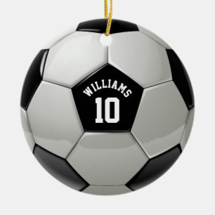 Décoration En Céramique Monogramme Soccer Ball Association Football Sports