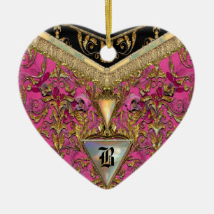 Décoration En Céramique Monogramme victorien de Marshwell