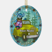 Décoration En Céramique Monster Driving Car (Droite)