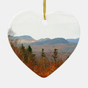 DÉCORATION EN CÉRAMIQUE MONTAGNES DE BLANC DU NEW HAMPSHIRE