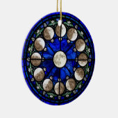 Décoration En Céramique Moon Phases Stained Glass Circle (Droite)