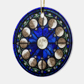 Décoration En Céramique Moon Phases Stained Glass Circle (Gauche)