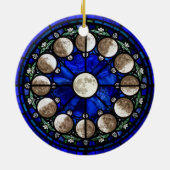 Décoration En Céramique Moon Phases Stained Glass Circle (Dos)