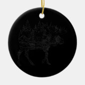 Décoration En Céramique Moose Nature Alaska Randonnée Pêche Camping (Devant)