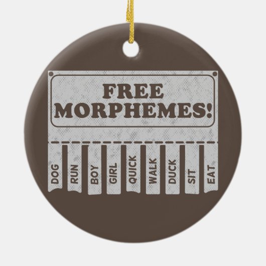 Décoration En Céramique Morphèmes libres (Dos)