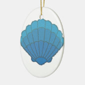 Décoration En Céramique Mosaïque Blue Seashell (Gauche)