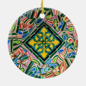 Décoration En Céramique Mosaïques de Guell de parc (Dos)