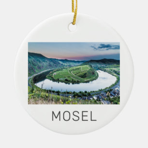 Décoration En Céramique Moselle Calmont Loop Brême Sunset River Souvenir