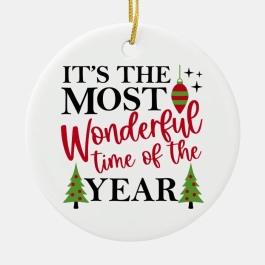 Décoration En Céramique Most Wonderful Time (Devant)