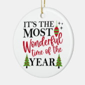 Décoration En Céramique Most Wonderful Time (Gauche)