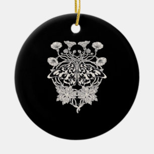 Décoration En Céramique Moth Talisman - Whimsigoth sérigraphie Style Drawi