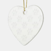 Décoration En Céramique Motif à mâcher de chien coupé en papier (Gauche)