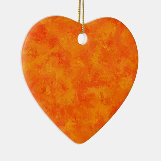 Décoration En Céramique Motif Abstrait orange (Droite)