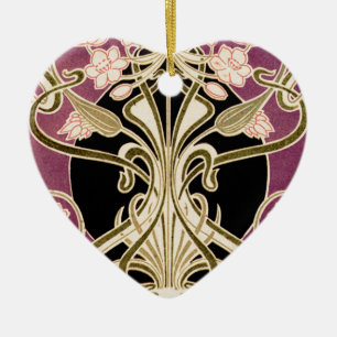 Décoration En Céramique Motif Art Nouveau #2