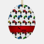 Décoration En Céramique Motif blanc nommé personnalisé d'atv (Droite)
