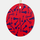 Décoration En Céramique Motif bleu clé (Gauche)