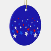 Décoration En Céramique Motif bleu, rouge et blanc (Droite)