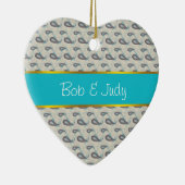 Décoration En Céramique Motif Champagne Paisley (Droite)