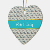 Décoration En Céramique Motif Champagne Paisley (Gauche)