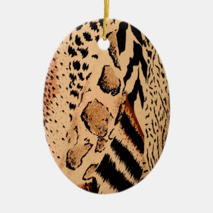 Décoration En Céramique Motif Cheetah