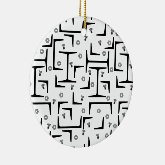 Décoration En Céramique Motif d'acier structurel (Droite)