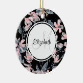 Décoration En Céramique Motif d'aquarelle rose et gris (Droite)