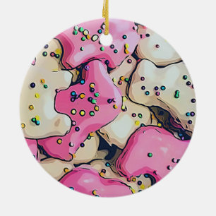 Décoration En Céramique Motif de biscuits animaux congelés