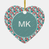 Décoration En Céramique Motif de briques rétro (Devant)