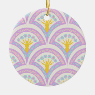 Décoration En Céramique Motif de coquille de couleur pastel
