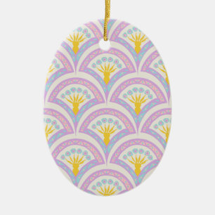 Décoration En Céramique Motif de coquille de couleur pastel
