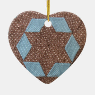 Décoration En Céramique Motif de courtepointe - Château