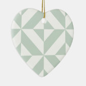 Décoration En Céramique Motif de cube géométrique cool Mint (Droite)