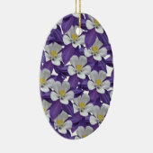 Décoration En Céramique Motif de fleurs Columbine (Droite)