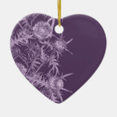 Décoration En Céramique motif de fleurs violettes (Devant)