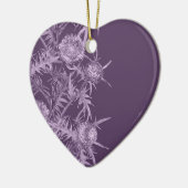 Décoration En Céramique motif de fleurs violettes (Gauche)