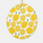 Décoration En Céramique Motif de fruits de citron jaune (Gauche)