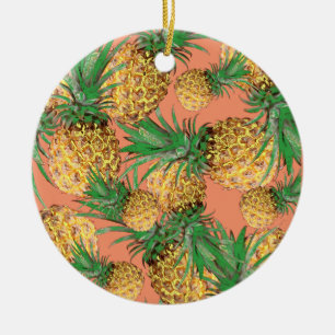 Décoration En Céramique Motif de l'ananas tropical Yummy