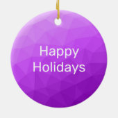 Décoration En Céramique Motif de maille géométrique gris clair (Dos)