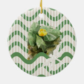 Décoration En Céramique Motif de nénuphars (Dos)