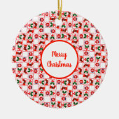 Décoration En Céramique Motif de Noël festif (Devant)