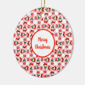 Décoration En Céramique Motif de Noël festif (Gauche)