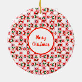 Décoration En Céramique Motif de Noël festif (Dos)