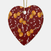 Décoration En Céramique Motif de notes de musique violon (Gauche)