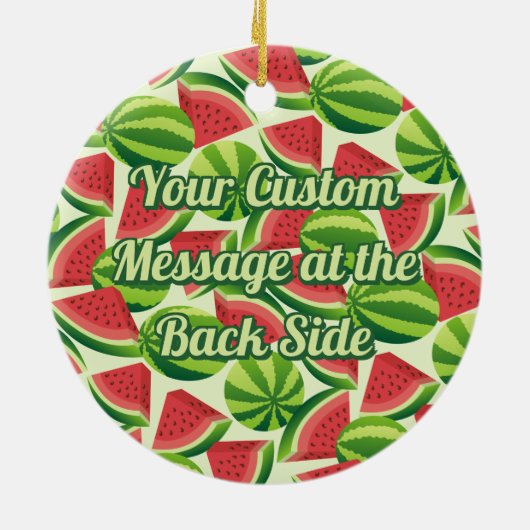 Décoration En Céramique Motif de pastèque (Dos)