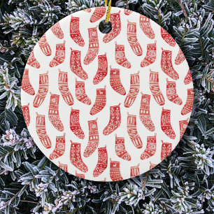 Décoration En Céramique Motif de réserve de Noël nordique
