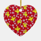 Décoration En Céramique Motif de ski (Devant)