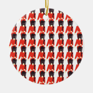 Décoration En Céramique Motif de soldats de la Garde de la Reine