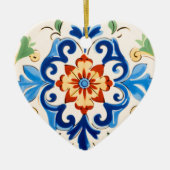 Décoration En Céramique Motif de tuiles siciliennes (Devant)