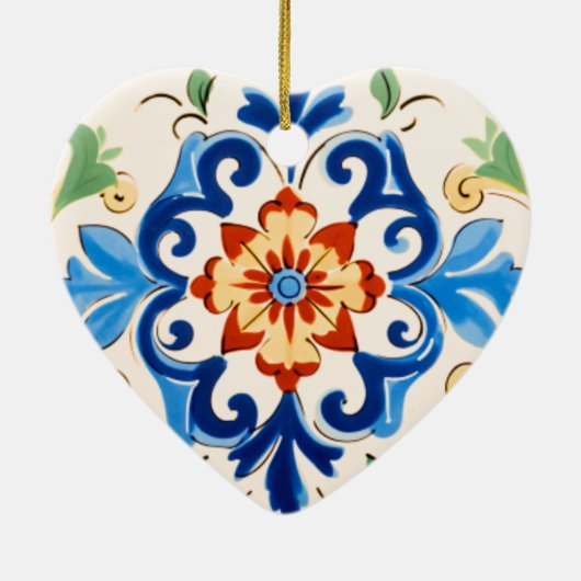 Décoration En Céramique Motif de tuiles siciliennes (Dos)